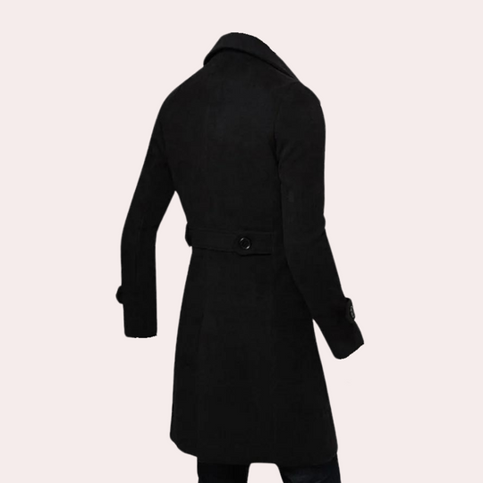 Mænds Dobbeltradet Trenchcoat Stilfuld 1