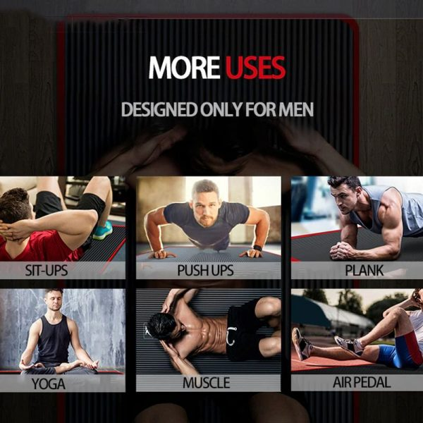 Mænds Fitness Yogamåtte Skridsikker 5