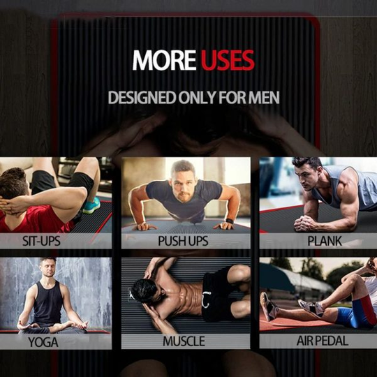 Mænds Fitness Yogamåtte Skridsikker 5