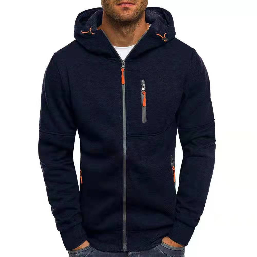 Mænds Fleece Hættejakke Casual Stil 11