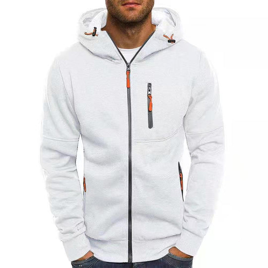 Mænds Fleece Hættejakke Casual Stil 5