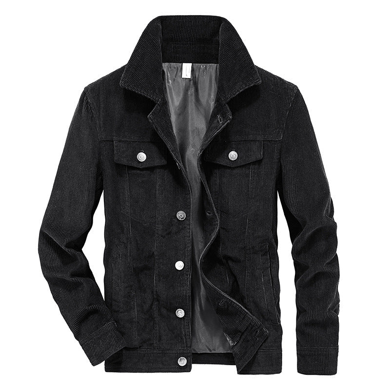 Mænds Fløjlsjakke Casual Stil Moderne 3