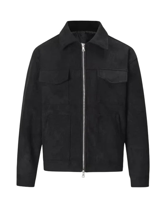 Mænds Fritidsjakke med Lynlås og Lommer 0