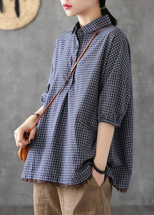 Mænds Halværmet Patchwork T-shirt i Mørkegrå 2