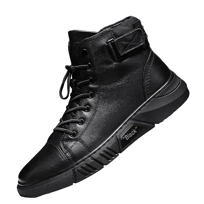 Mænds Håndlavede Læderstøvler 0