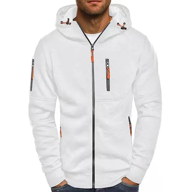 Mænds Hoodie med Justerbar Hætte og Kangaroo-lomme 4
