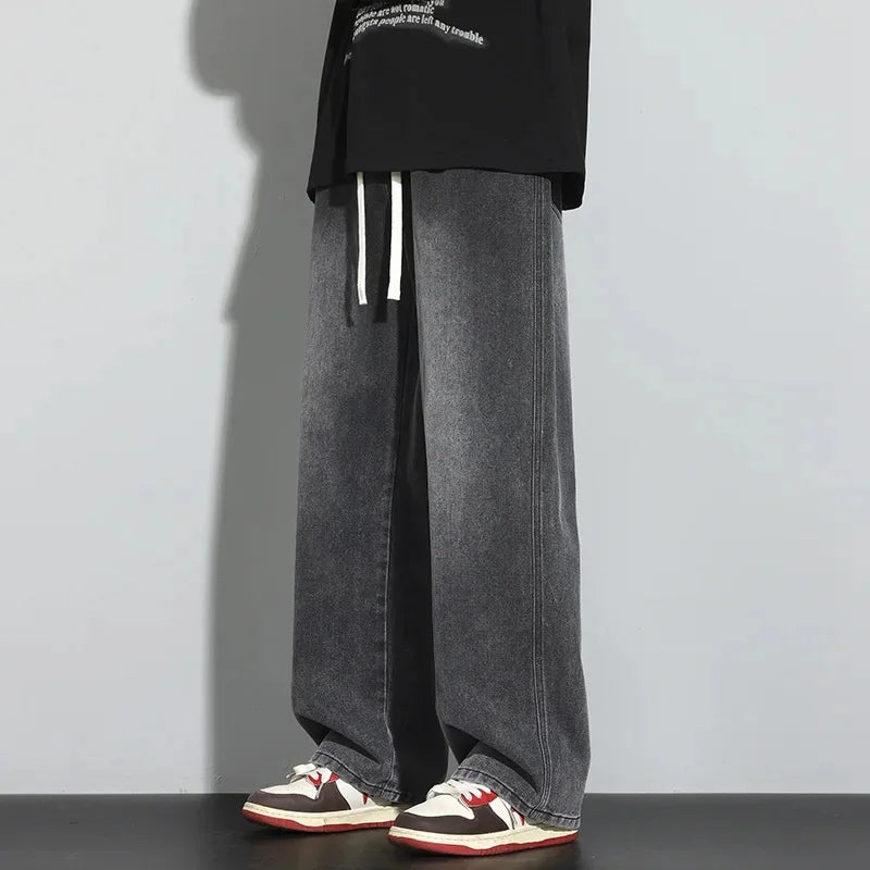 Mænds Justerbare Baggy Jeans Trendy Street Style 6