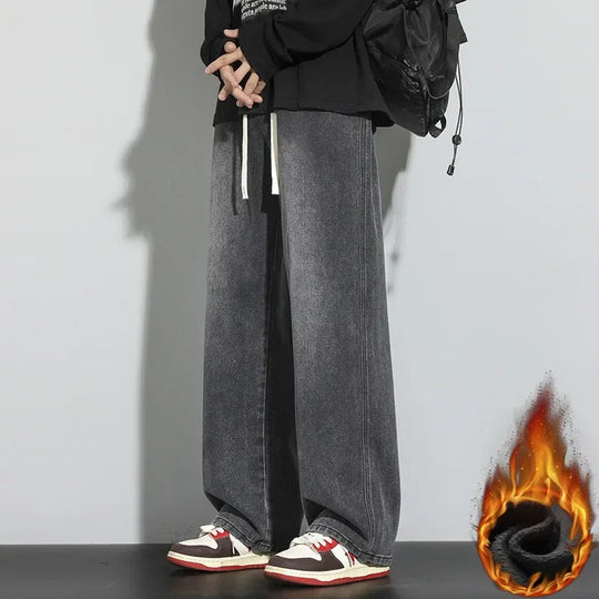 Mænds Justerbare Baggy Jeans Trendy Street Style 7