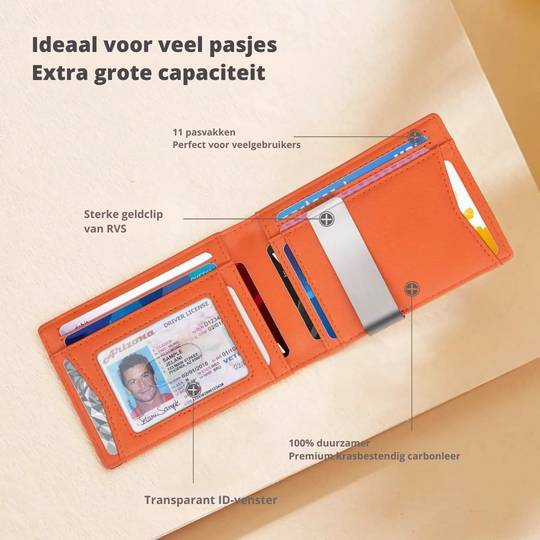 Mænds Kompakt Design RFID Læderpung 3