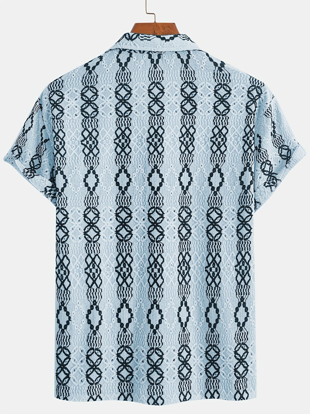 Mænds Korte Ærmer Skjorte Med Mønster 5