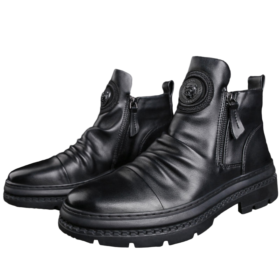 Mænds Læderstøvler Moderne Design 0