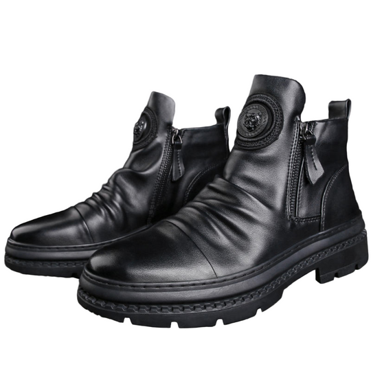 Mænds Læderstøvler Moderne Design 0