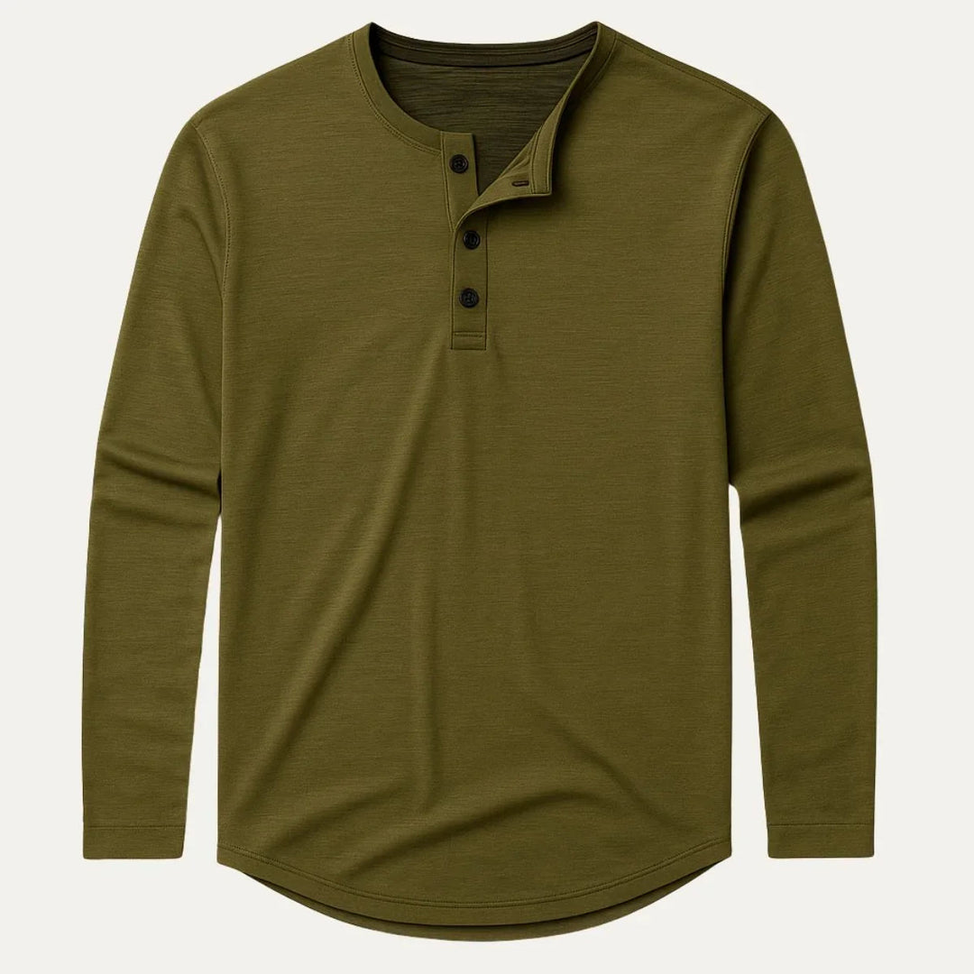 Mænds Langærmet Polo T-shirt Casual Stil 1