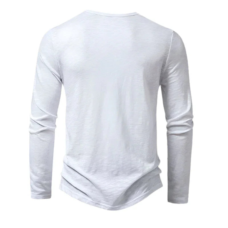 Mænds Langærmet Polo T-shirt Casual Stil 7