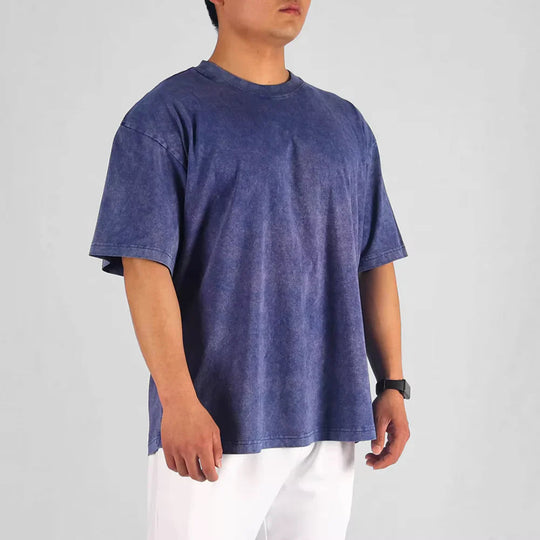 Mænds Overdimensioneret T-shirt Casual 7