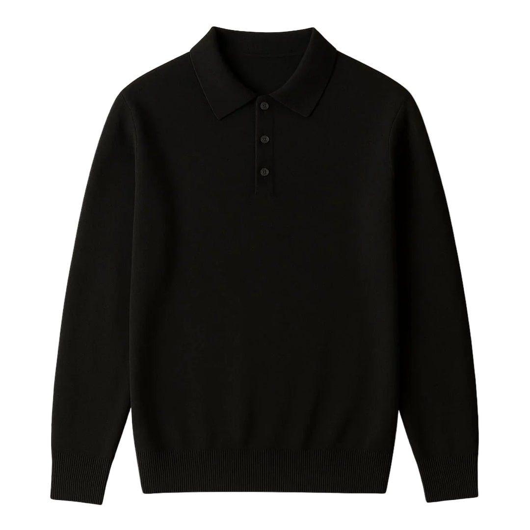 Mænds Poloshirt Klassisk Stil 3-Knap Design 0