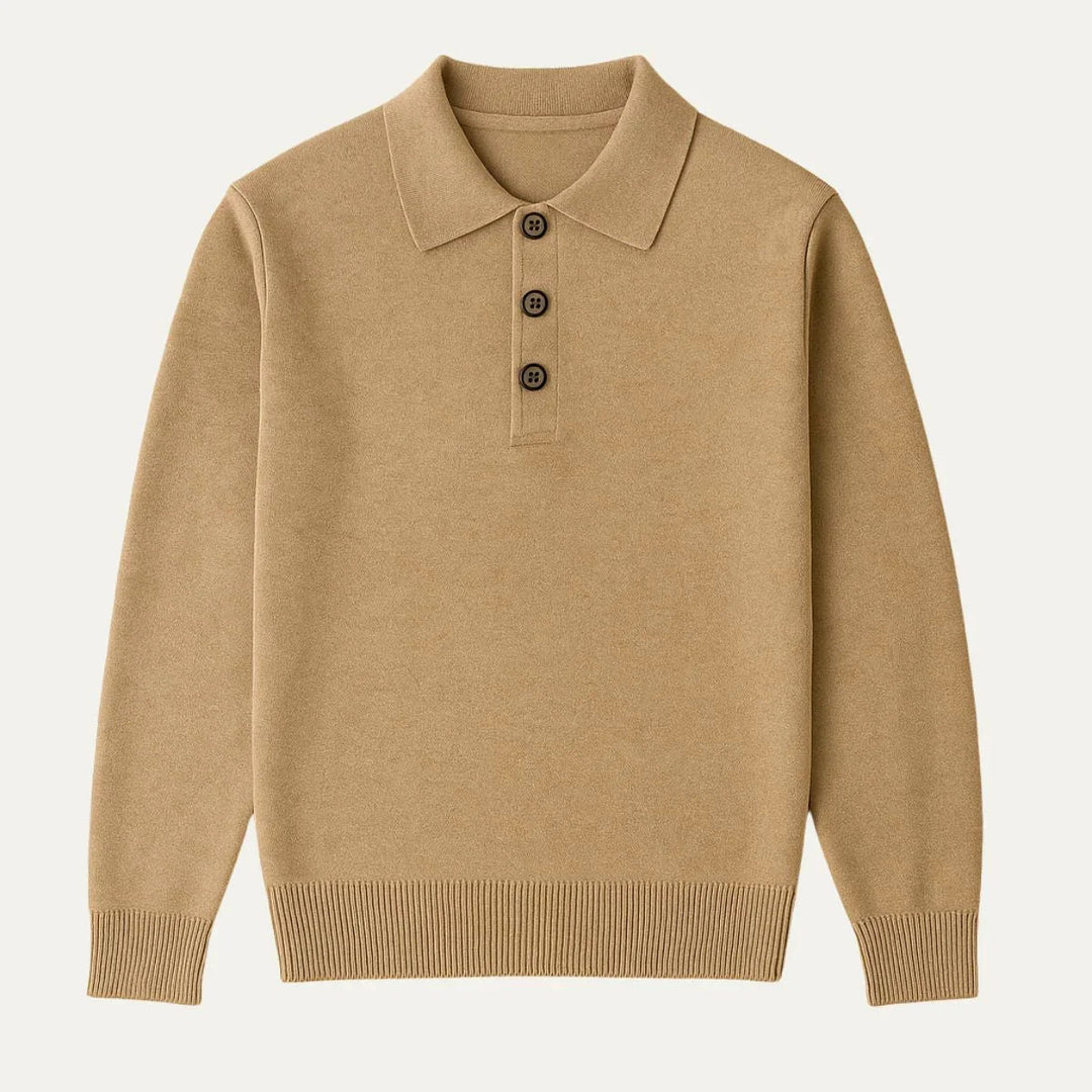 Mænds Poloshirt Klassisk Stil 3-Knap Design 1