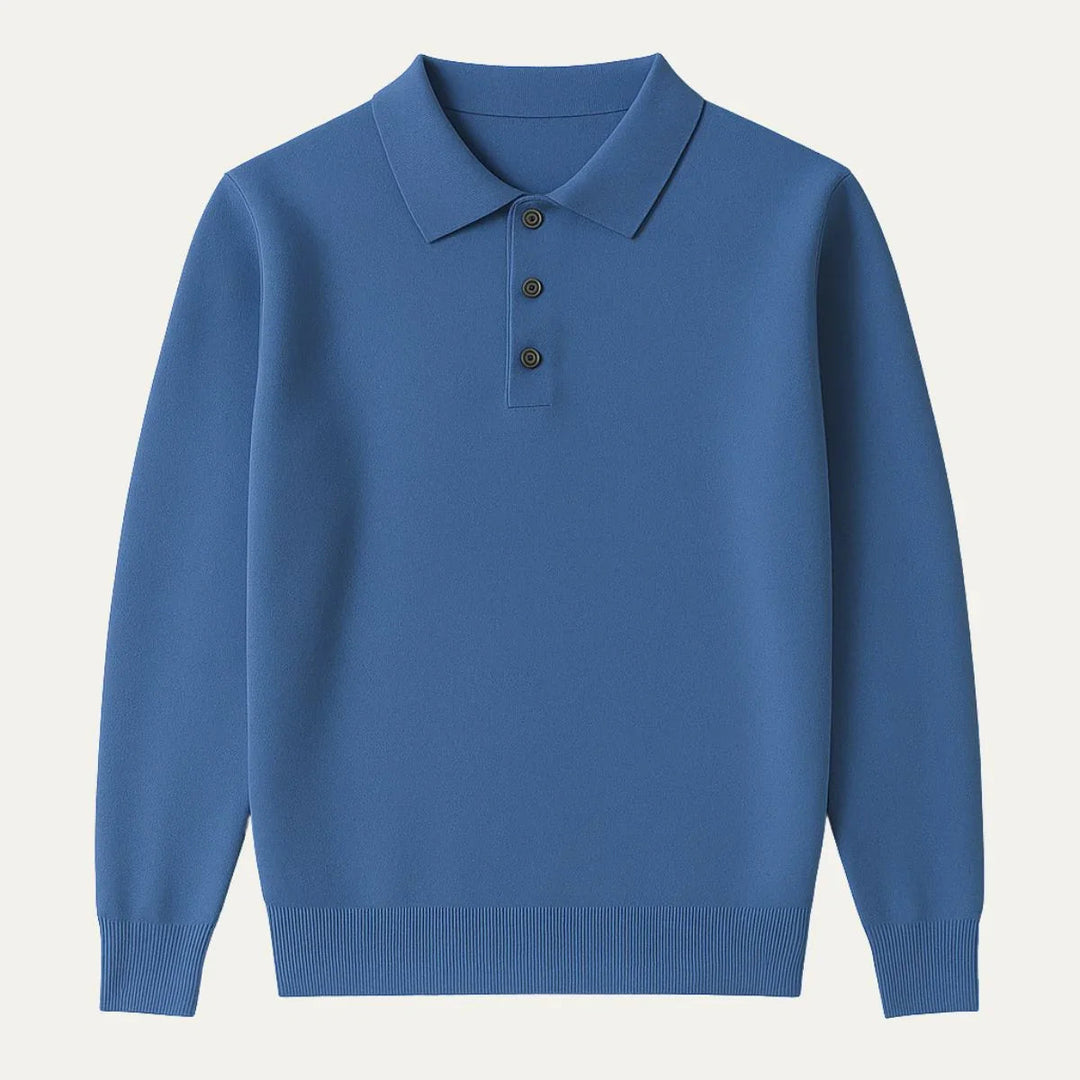 Mænds Poloshirt Klassisk Stil 3-Knap Design 2