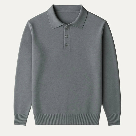 Mænds Poloshirt Klassisk Stil 3-Knap Design 3