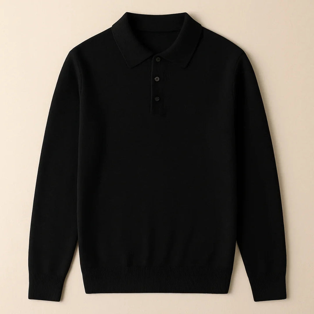 Mænds Poloshirt Klassisk Stil 3-Knap Design 5