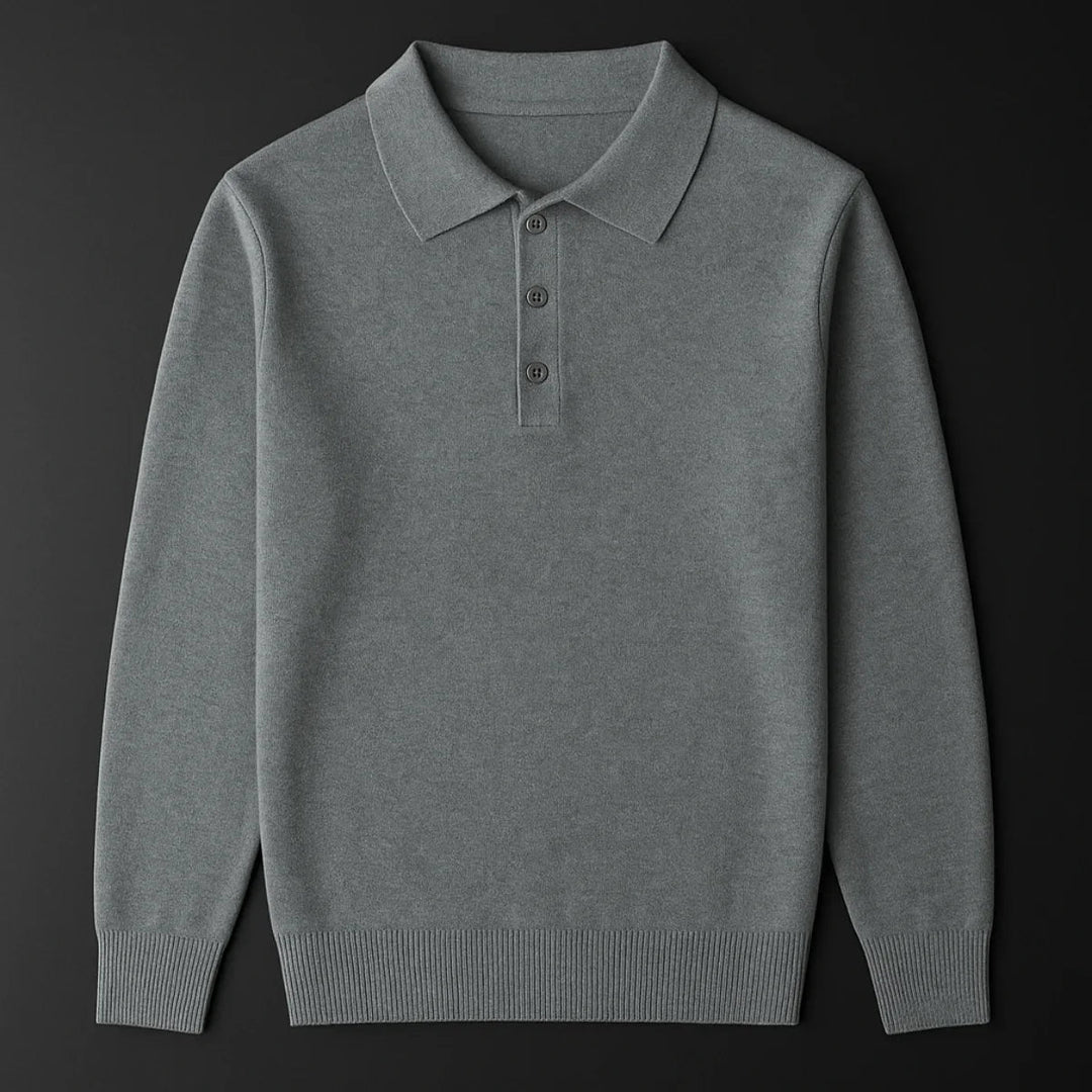 Mænds Poloshirt Klassisk Stil 3-Knap Design 7