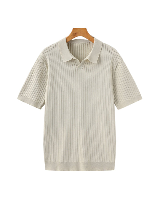 Mænds Poloshirt Ribbet Stil 0