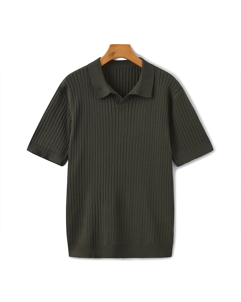 Mænds Poloshirt Ribbet Stil 11