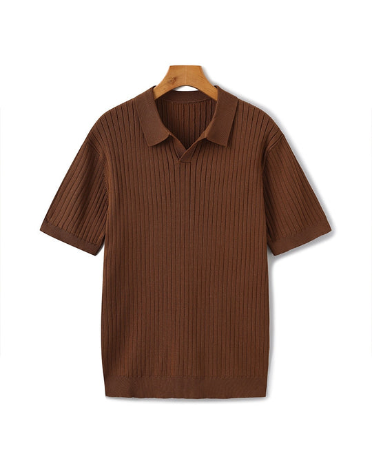 Mænds Poloshirt Ribbet Stil 8