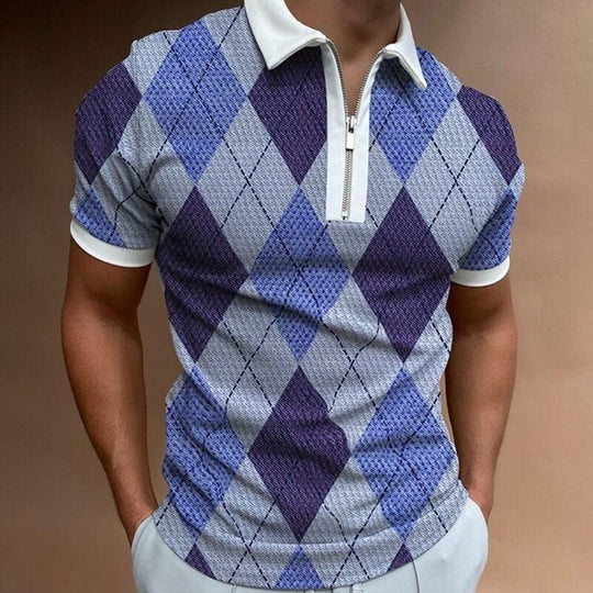 Mænds Poloshirt med Turn-Down Krave 10