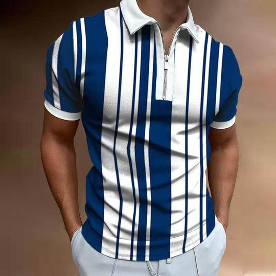 Mænds Poloshirt med Turn-Down Krave 12