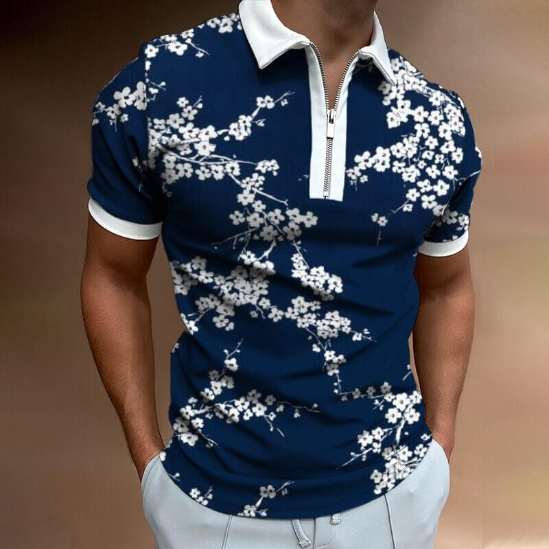 Mænds Poloshirt med Turn-Down Krave 13