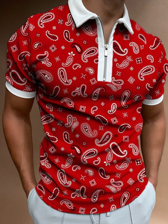 Mænds Poloshirt med Turn-Down Krave 6