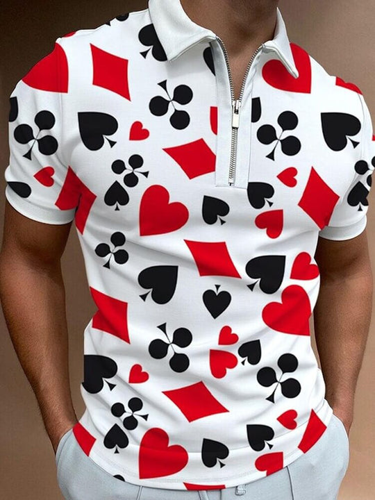 Mænds Poloshirt med Turn-Down Krave 8