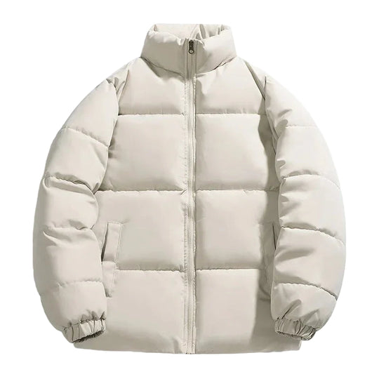 Mænds Pufferjakke med Stand-Up Krave 0