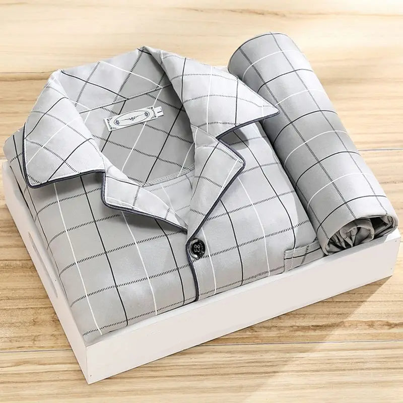 Mænds Pyjamassæt Klassisk Stil 5