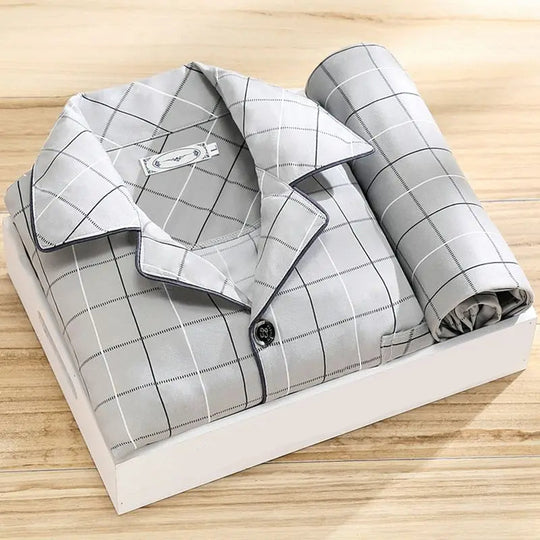 Mænds Pyjamassæt Klassisk Stil 5