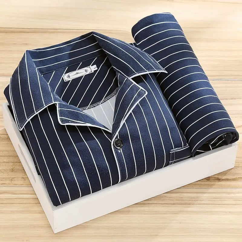 Mænds Pyjamassæt Klassisk Stil 6