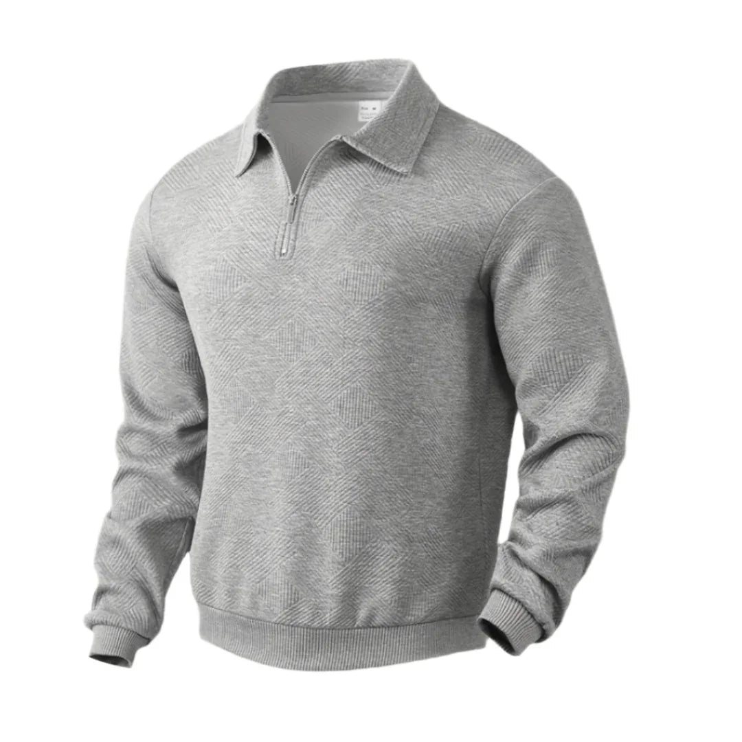 Mænds Quarter Zip Jumper Casual Stil 10
