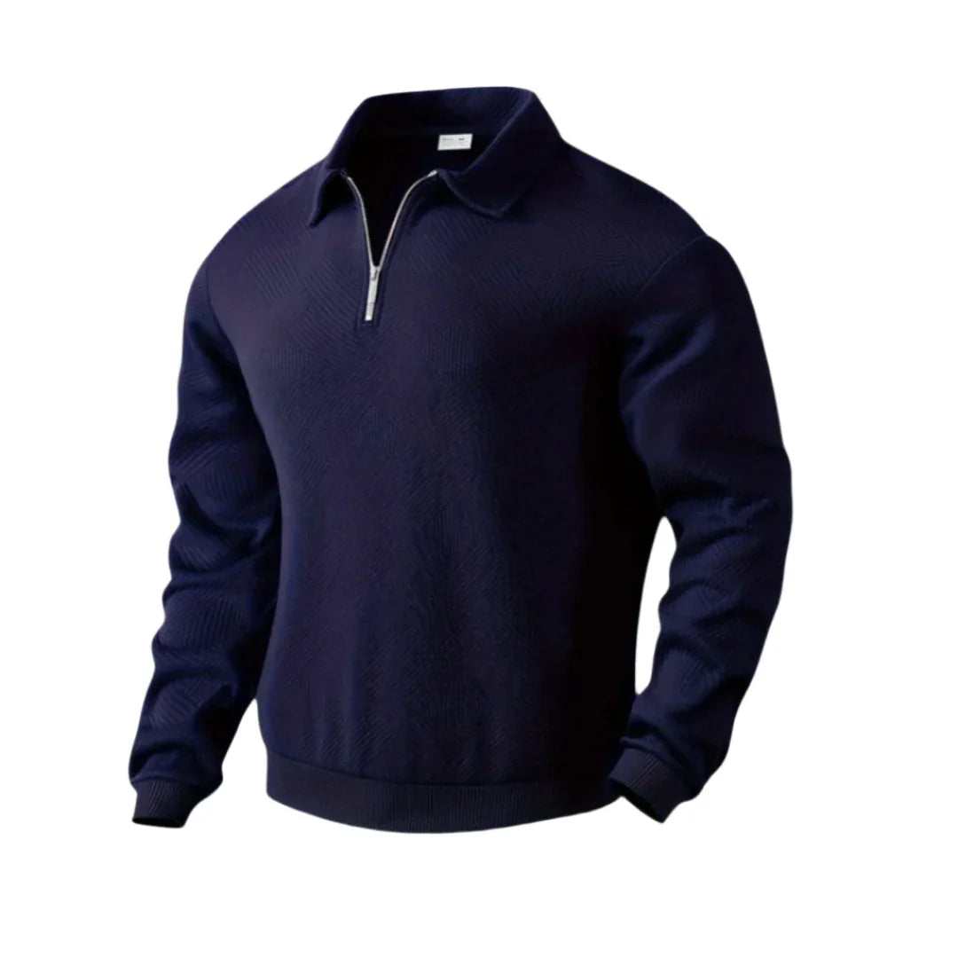 Mænds Quarter Zip Jumper Casual Stil 11