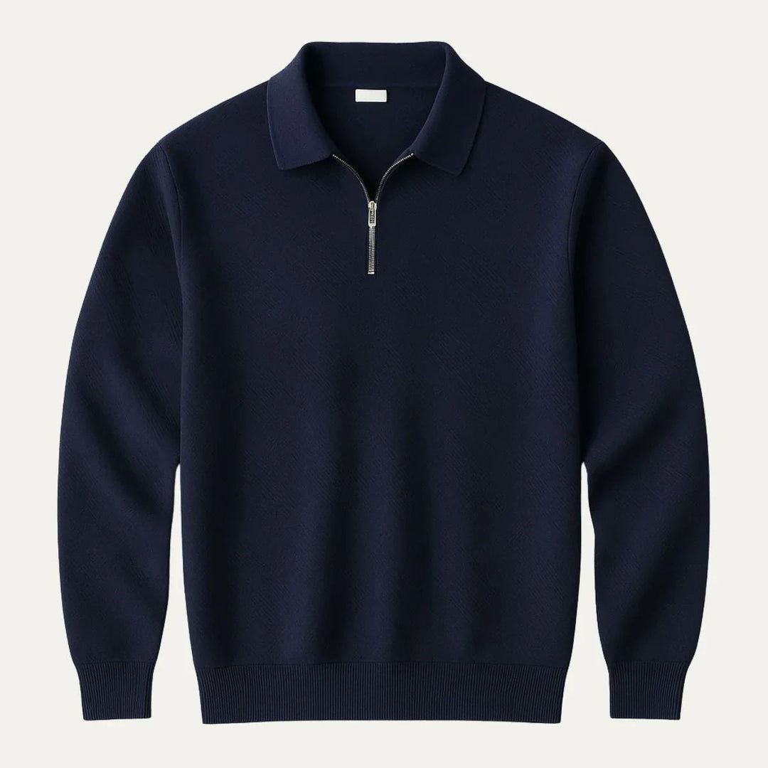 Mænds Quarter Zip Jumper Casual Stil 3