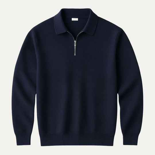 Mænds Quarter Zip Jumper Casual Stil 3