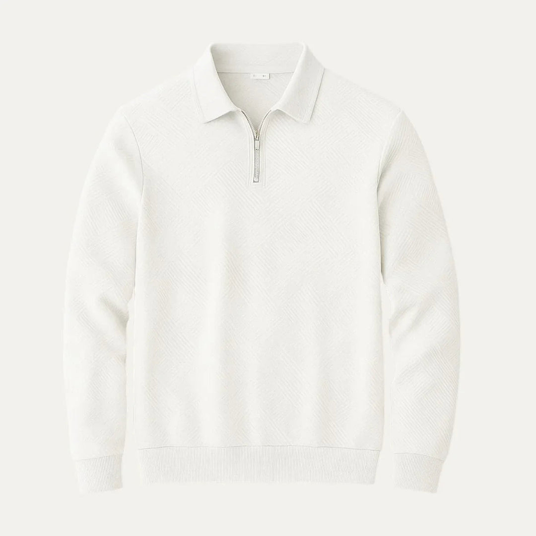Mænds Quarter Zip Jumper Casual Stil 4