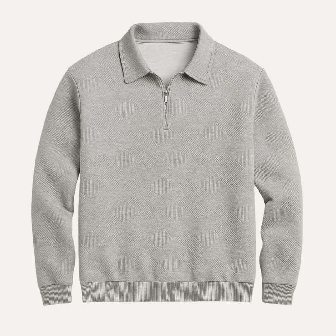 Mænds Quarter Zip Jumper Casual Stil 5
