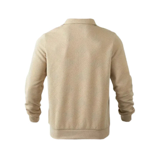 Mænds Quarter Zip Jumper Casual Stil 6
