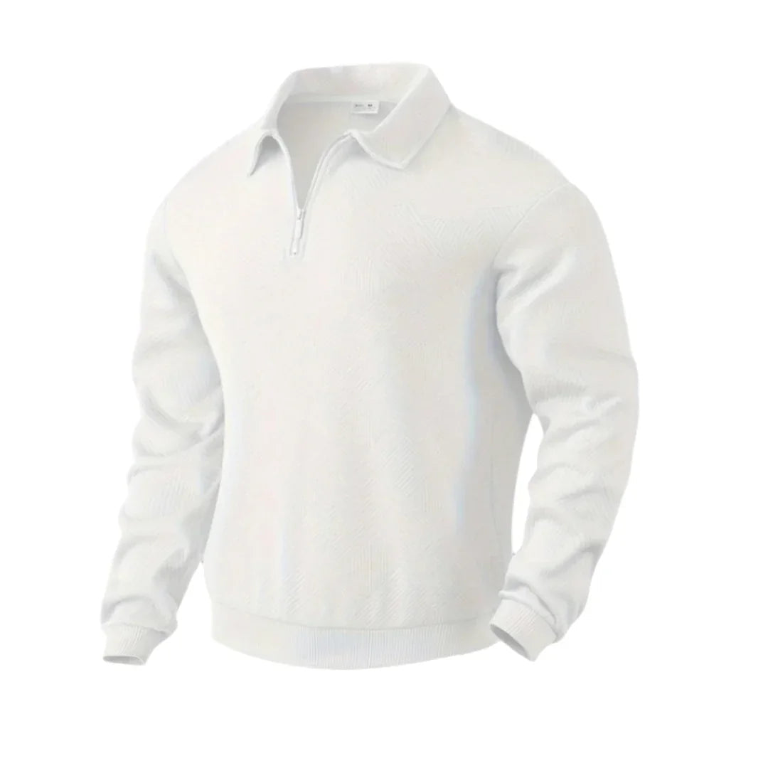 Mænds Quarter Zip Jumper Casual Stil 9