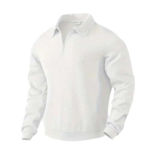 Mænds Quarter Zip Jumper Casual Stil 9