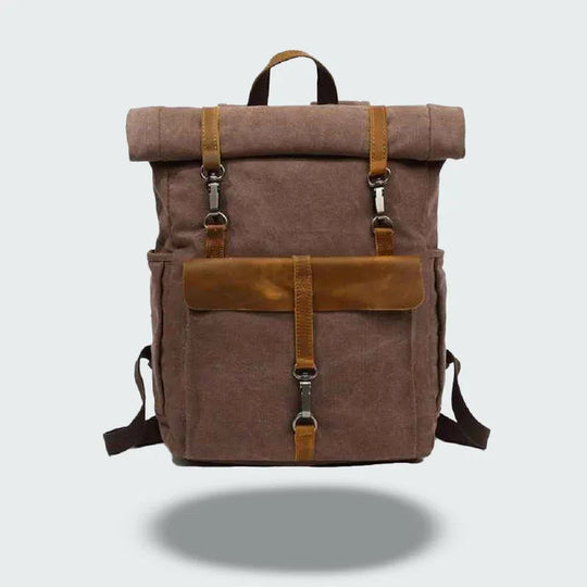 Mænds Roll Top Rygsæk Vintage Stil 2
