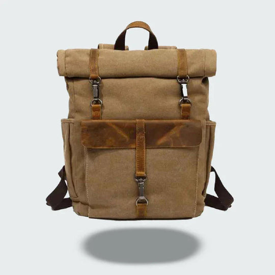 Mænds Roll Top Rygsæk Vintage Stil 4