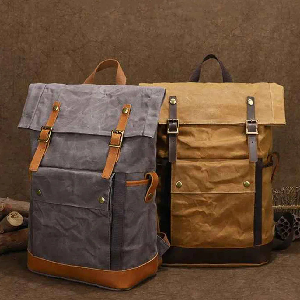 Mænds Rygsæk Roll-Top Vintage 6