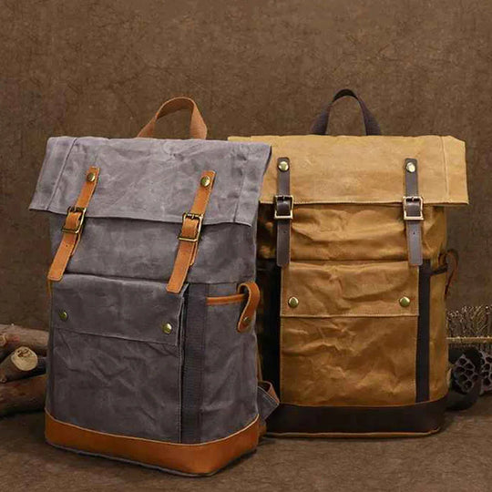 Mænds Rygsæk Roll-Top Vintage 6